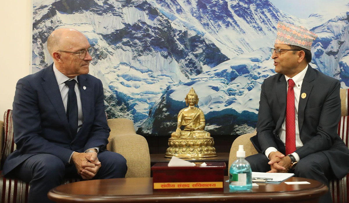 राष्ट्रिय सभा अध्यक्ष तिमिल्सिना र आणविक प्रतिबन्ध सम्बन्धी संगठनका सचिवबीच भेट